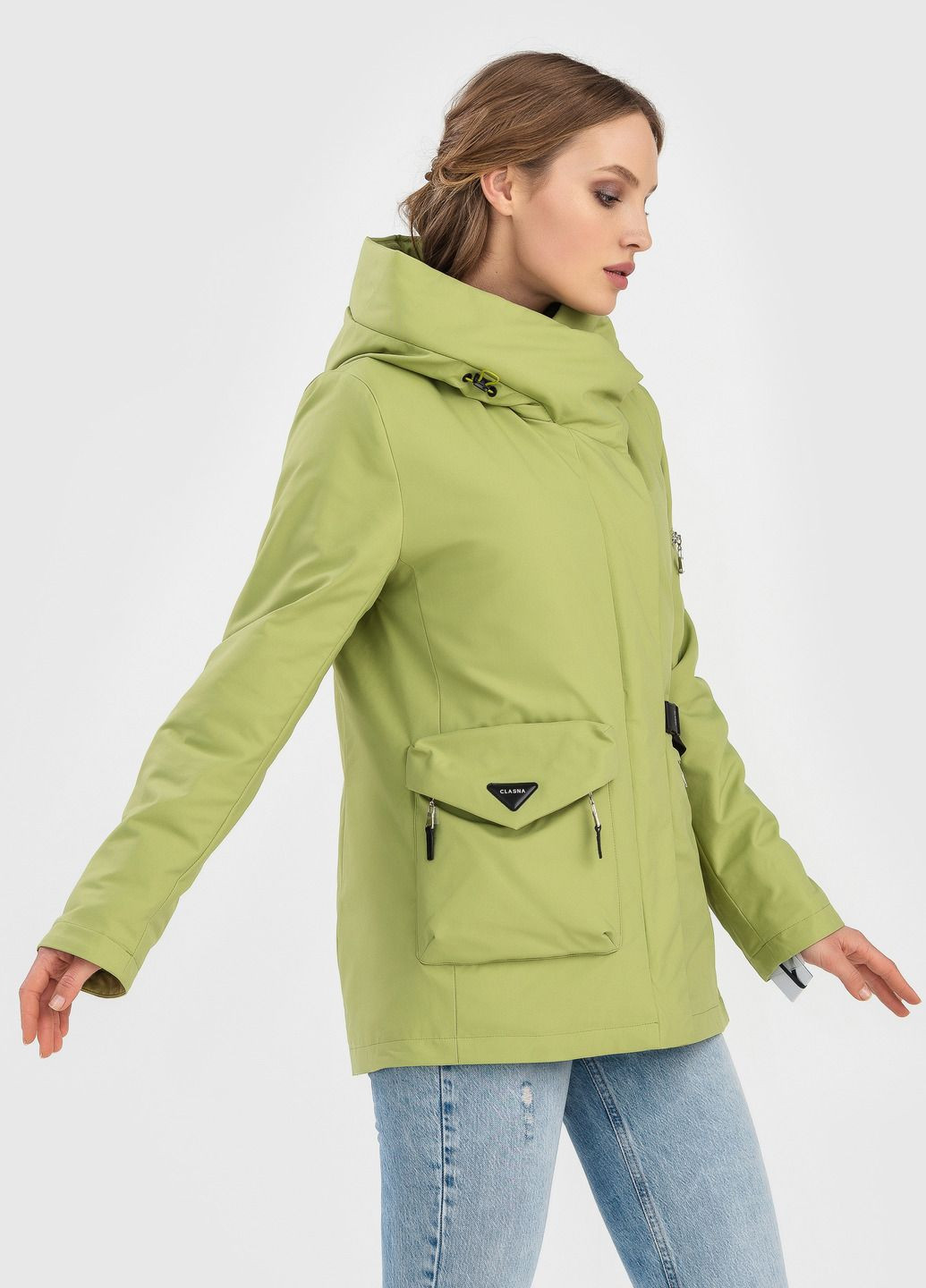 Зеленая демисезонная куртка Clasna