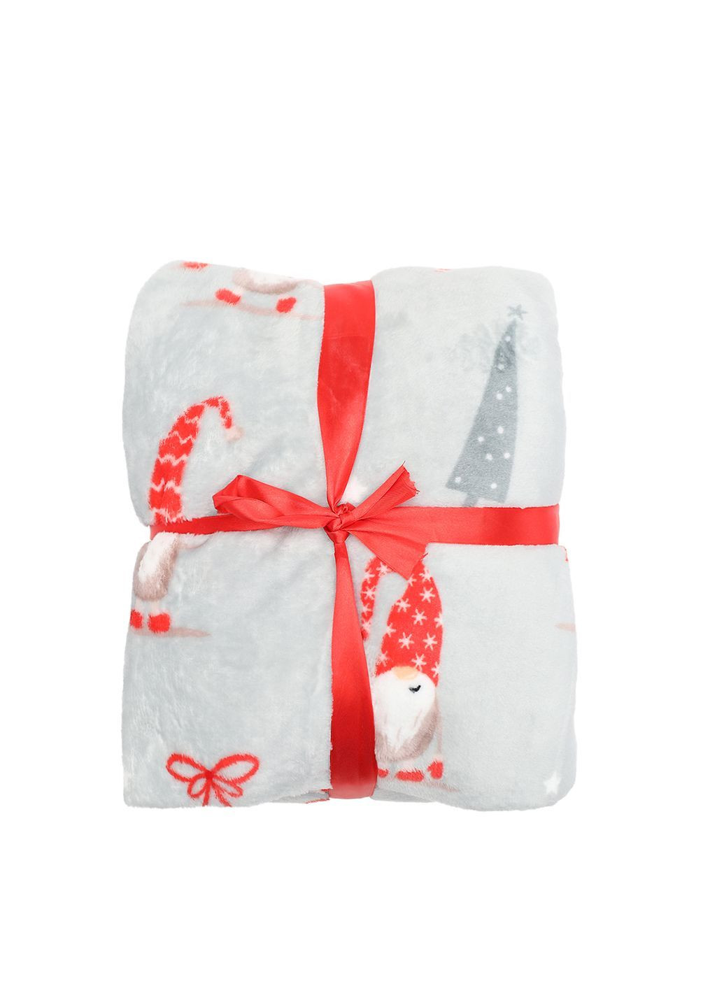 Новогодний плед с гномами цвет серый ЦБ-00287045 Lelit (366265469)