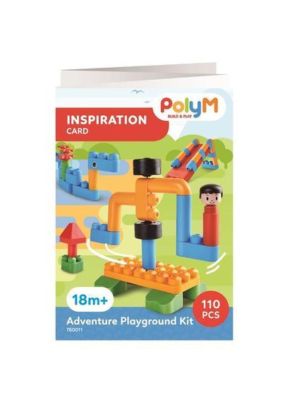 Конструктор Ігровий майданчик, 110 деталей () PolyM 760011 (370498800)