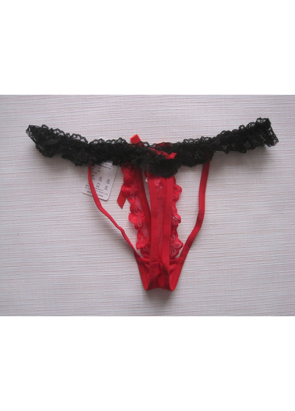 Трусики стрінги з перлинками (10к010) No Brand (370289504)