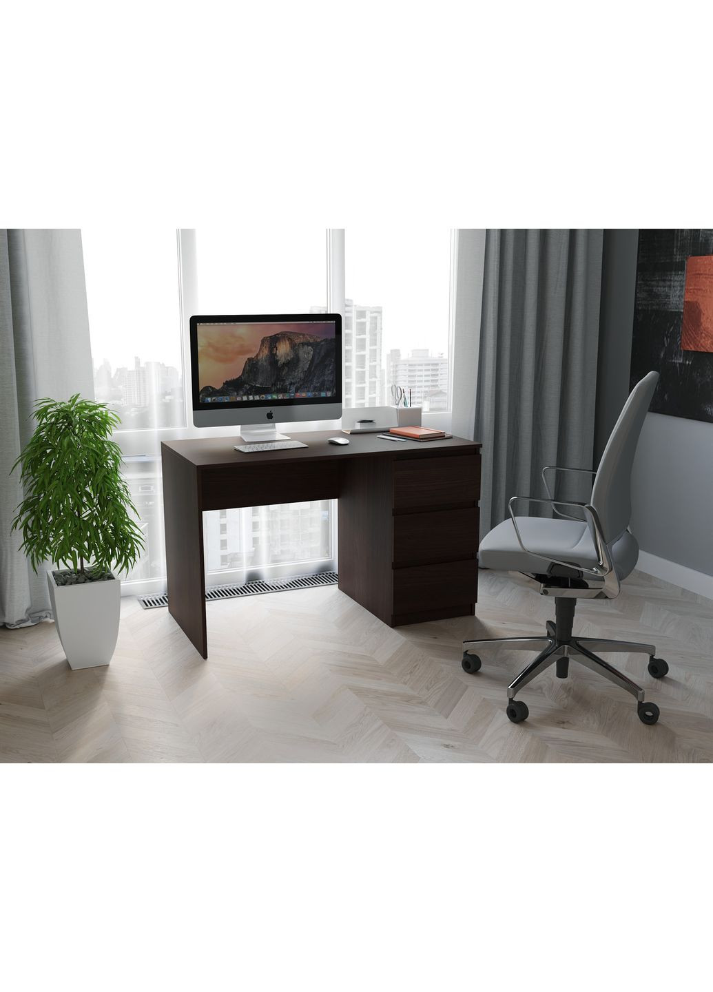 Стіл комп'ютерний, письмовий на 3 ящики FT- 224 No Brand (371909781)