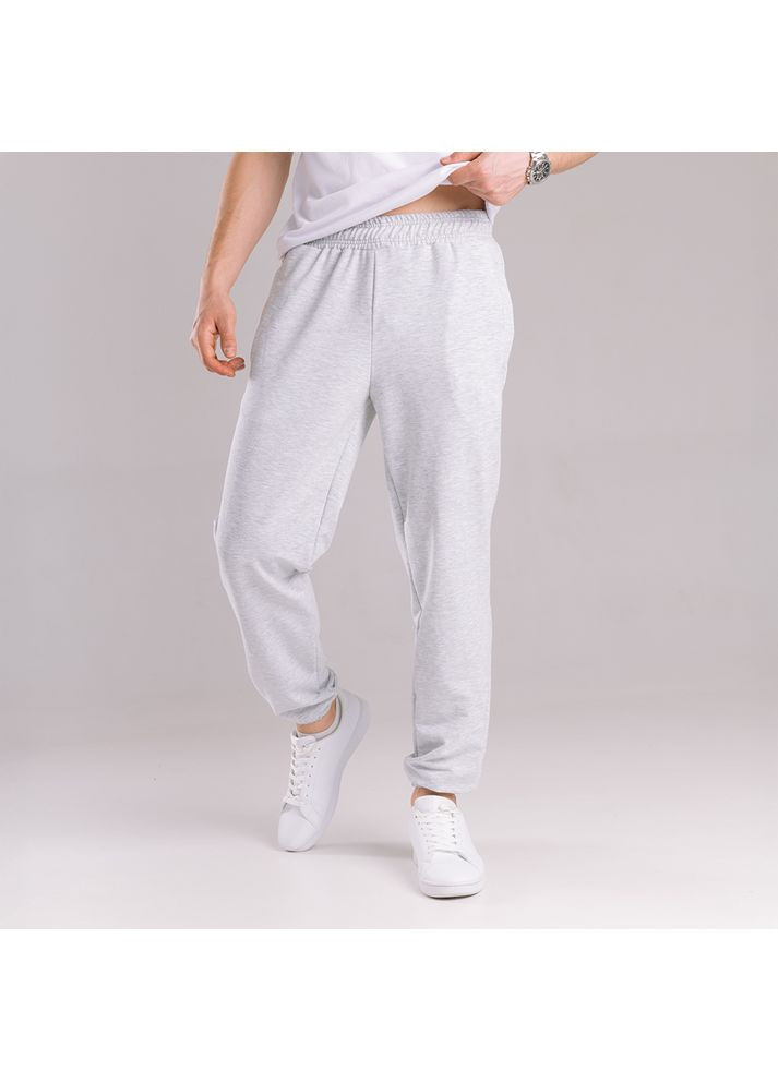 Светло-серые спортивные, повседневный, кэжуал демисезонные джоггеры брюки Vakko