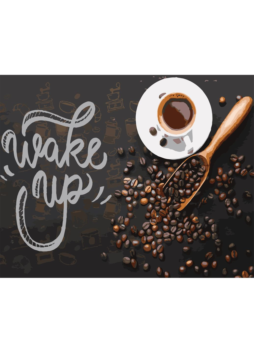 Картина за номерами Wake up см натюрморт малювання для дорослих творчість хобі Strateg (369758381)