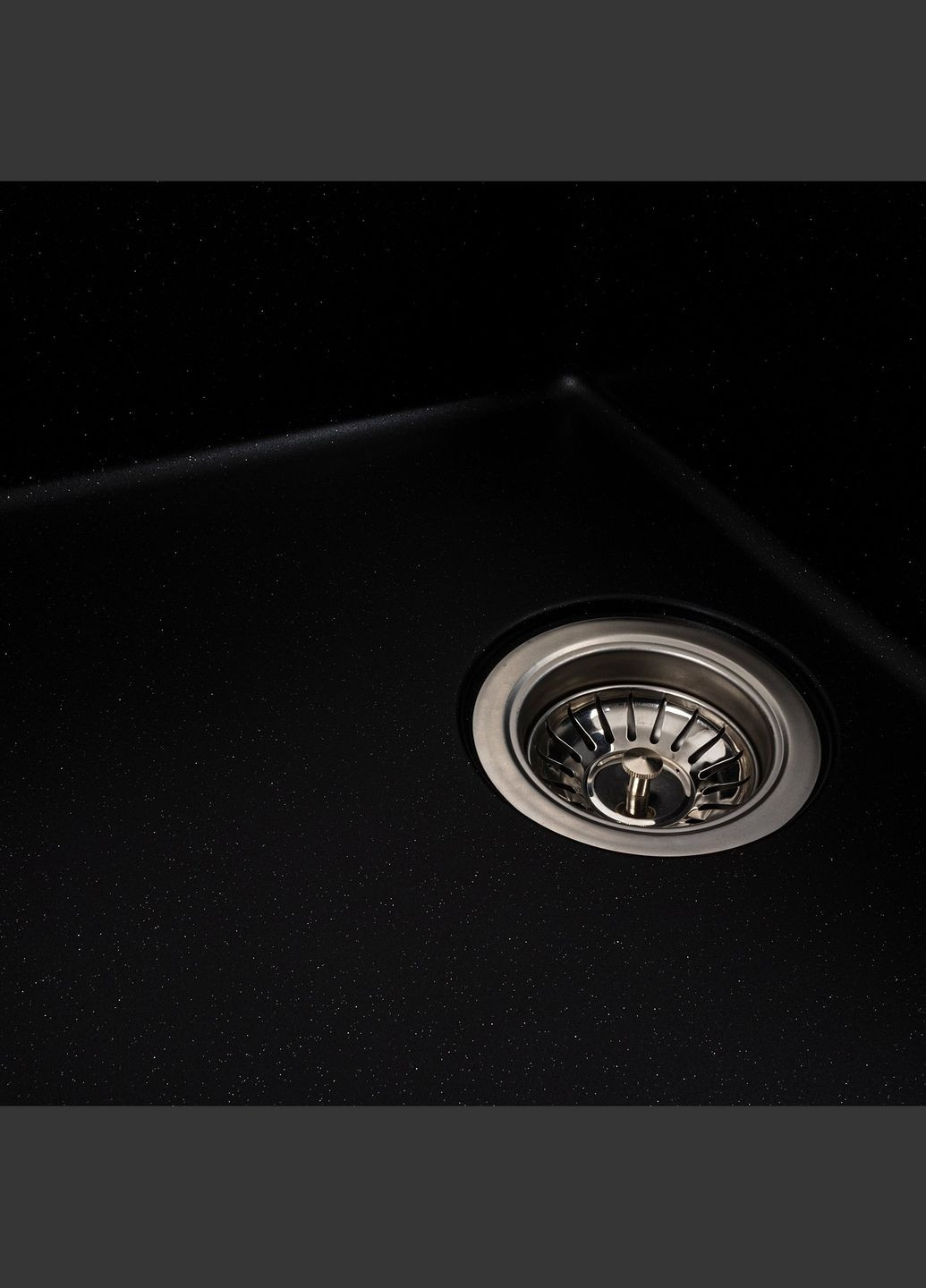 Гранитная мойка для кухни ZIRKONE 6250 матовая Черный металлик Valeso (357494628)