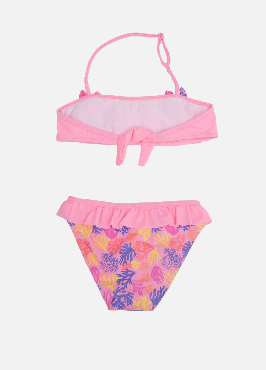 Рожевий літній роздільний купальник для дівчинки колір рожевий цб-00250870 Teres