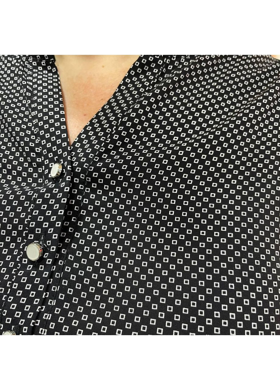 Черное платье j.london вискоза короткий рукав принт два кармана 42 черный J. London