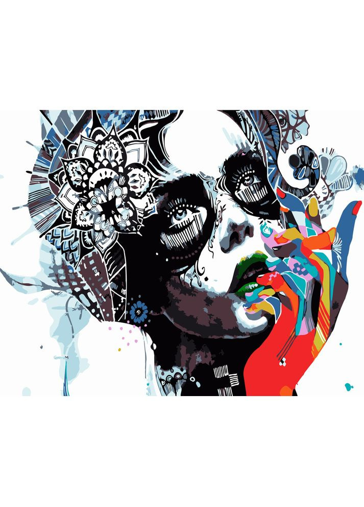 Картина по номерам Премиум Гравюра La Calavera размером 40х50 см (DY147) Strateg (356777488)