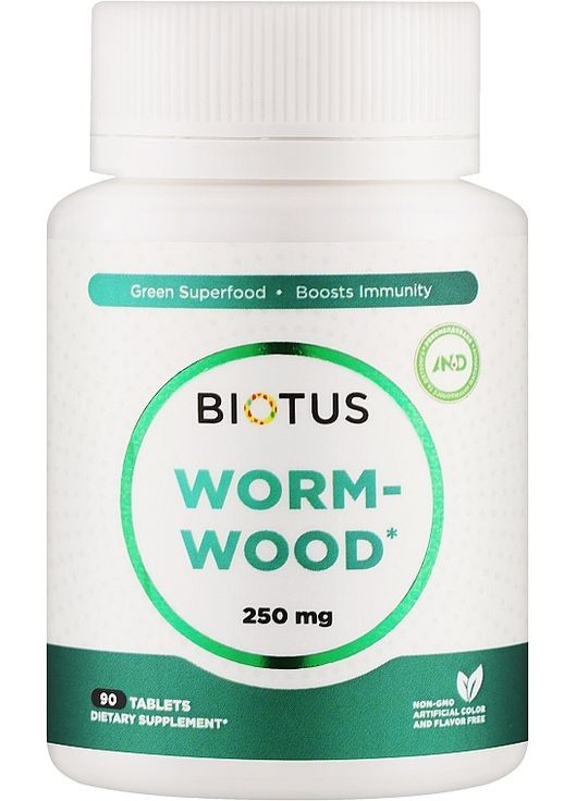 Дієтична добавка "Полин", 250 мг Wormwood 90шт (1384236-23563451) Biotus (368655099)