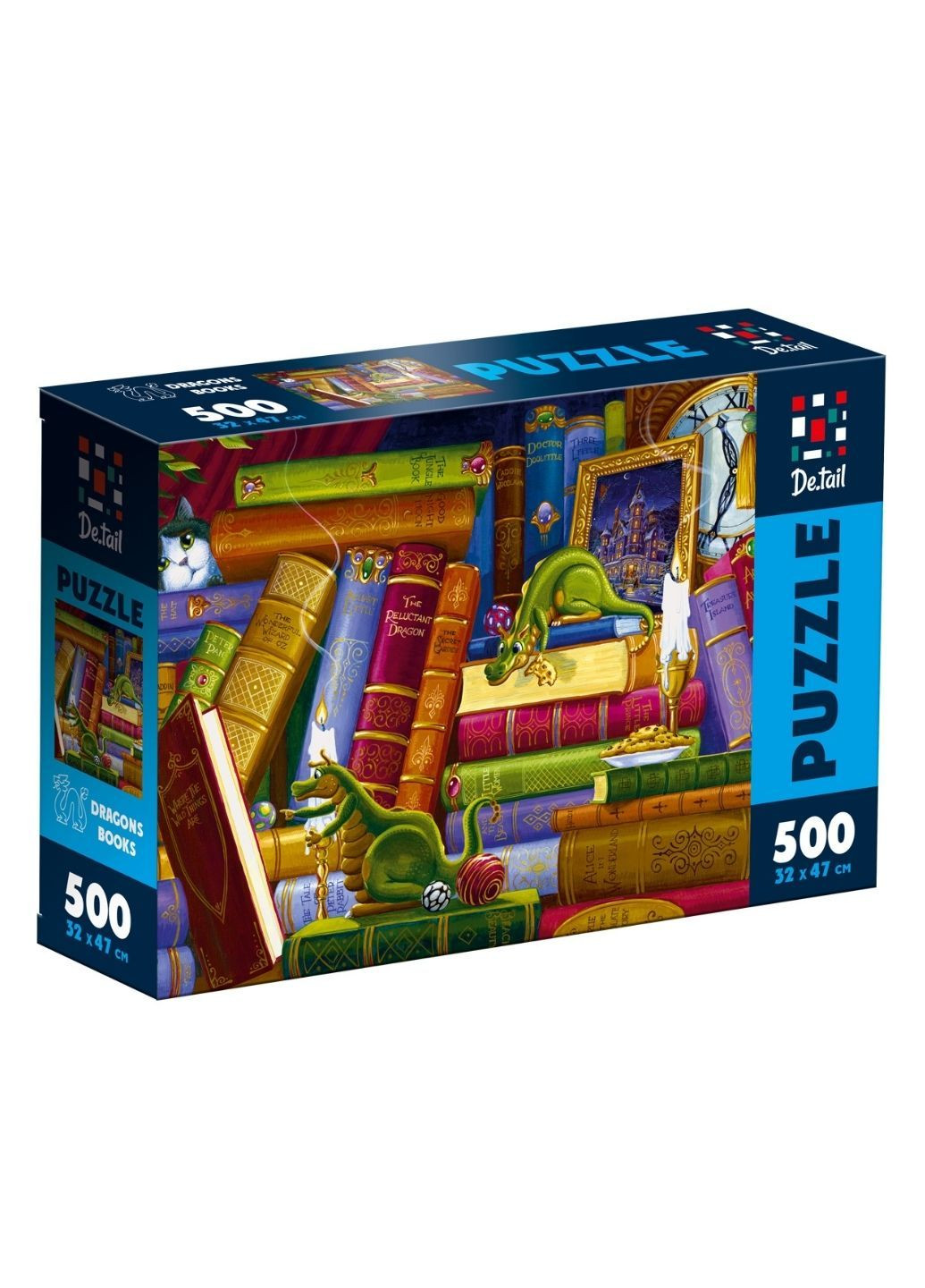 Пазлы . Книги о драконах. 500 деталей DT500-12 (укр) De.tail (293971841)