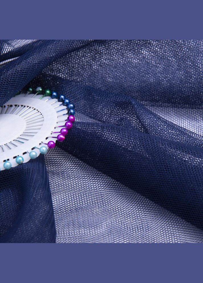 Тканина фатин 1,5 м'який №10 т/синій IDEIA (275870499)