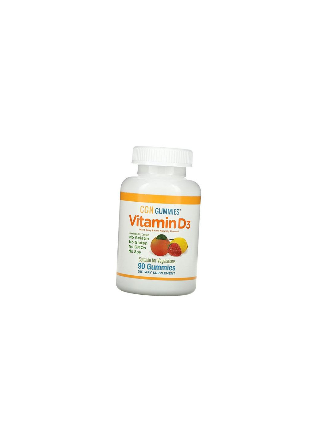 Жувальний Вітамін Д3 для дорослих та дітей, Vitamin D3 Gummies, 90таб Мультифрукт 36427020, (36427020) California Gold Nutrition (293255344)