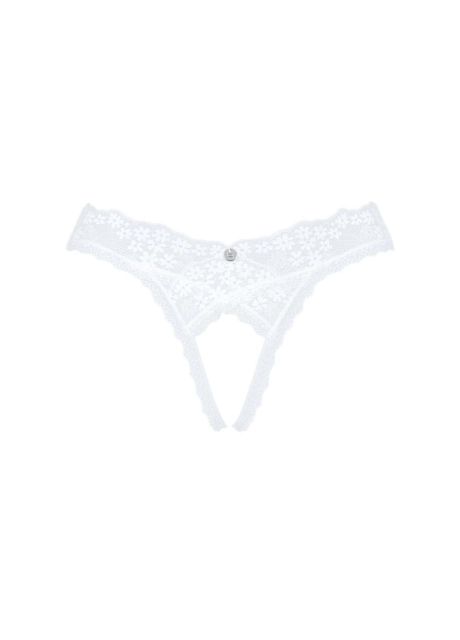 Кружевные танга Heavenlly crotchless thong XS/S, с доступом Obsessive (297138515)