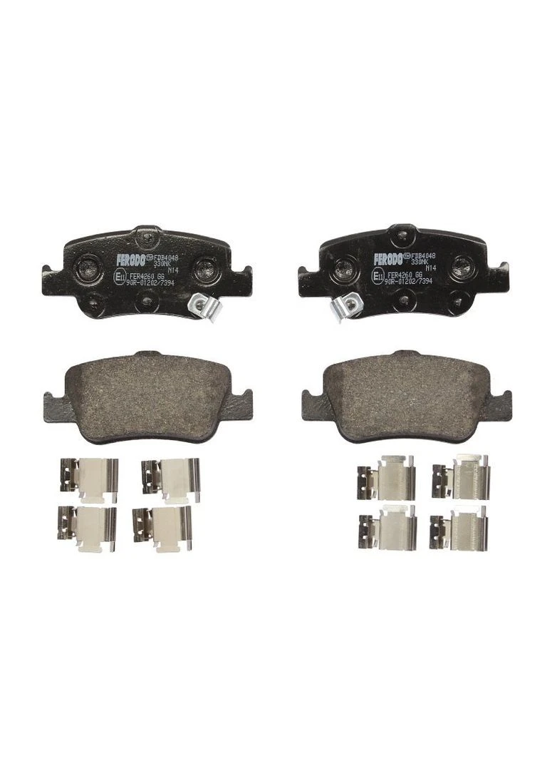 Колодки гальмівні дискові ЗАДН TOYOTA AURIS 1.4D-4D, 2.0D-4D, 2.2D-4D 03/07- FDB4048-ua Ferodo (361636876)