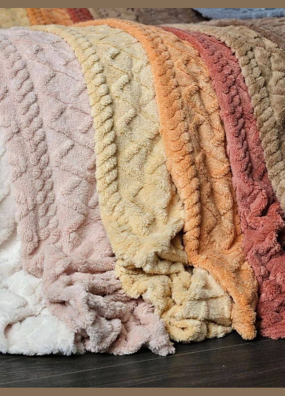 Плед теплий "Косичка" No Brand (304942756)