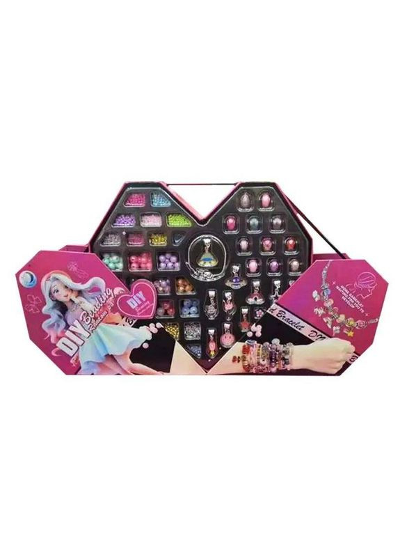 Набор для создания бижутерии типа пандора сумка в форме сердца размер коробки 25х23х6 MIC (362423379)