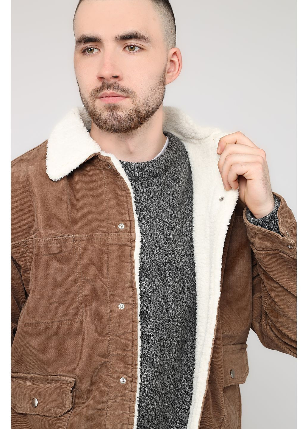 Бежевая зимняя куртка мужская цвет бежевый cb-00286646 Yuki