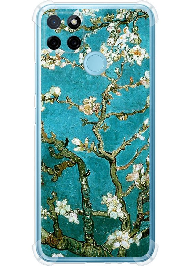 Силіконовий протиударний с посиленими кутами чохол 'Вінсент Ван Гог. Сакура' для Endorphone Realme C25Y (325488096)