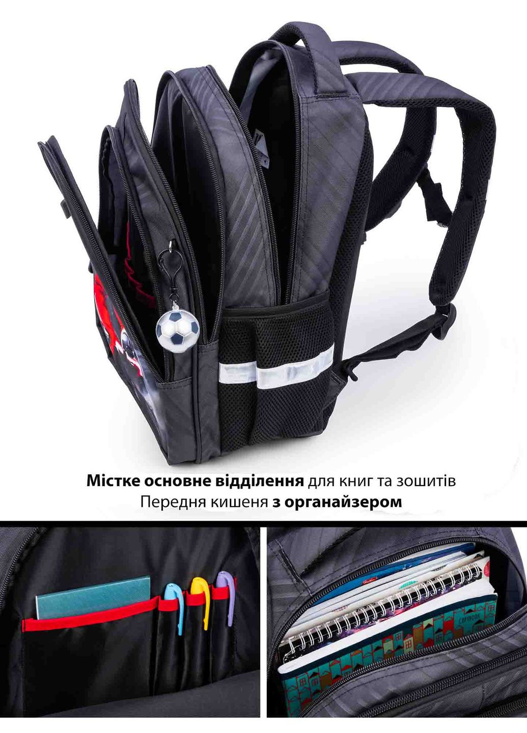 Ортопедический рюкзак с пеналом и мешком для мальчика для начальной школы (Full 150-9) School Standard (293815090)