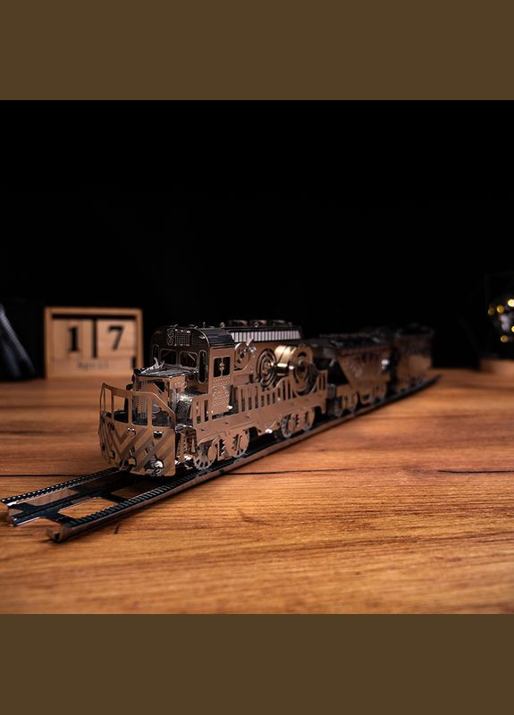 Коллекционная модель-конструктор Heavy Loco механический грузовой карго поезд MT023 Metal Time (267507710)