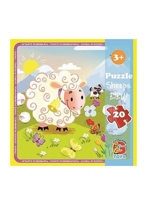 Пазлы детские "Ферма" LA06, 20 элементов No Brand (316524706)