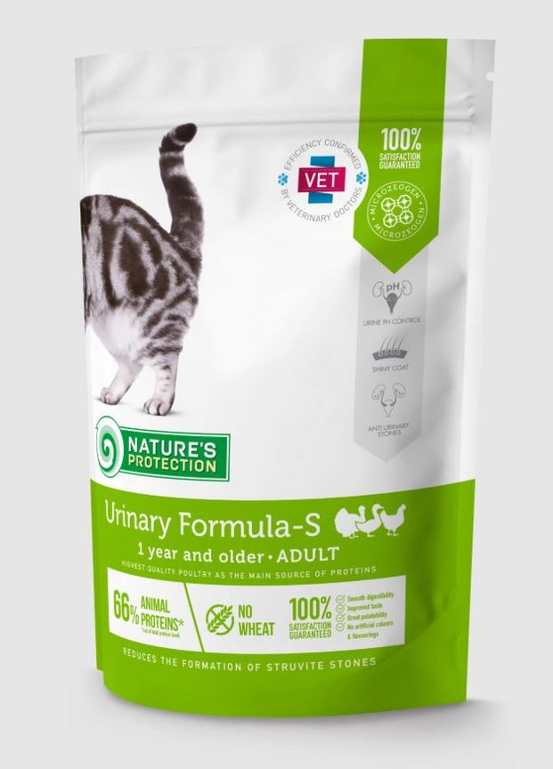 Сухий корм для дорослих стерилізованих котів та кішок для профілактики та лікування СКХ,400г Nature's Protection (334179479)