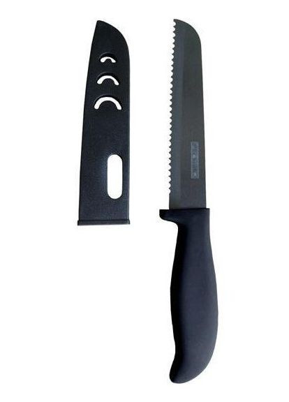 Нож керамический Miracle Blade для хлеба 15см+чехол Kamille (297201617)