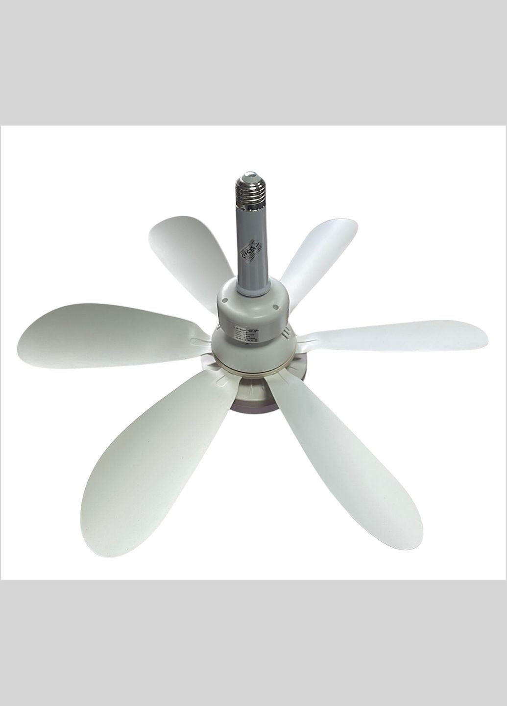 Стельовий вентилятор з підсвічуванням і дистанційним керуванням | 40 Вт | E27 | 6 лопатей | адаптер 120 мм Е27 Monocrystal (334878740)