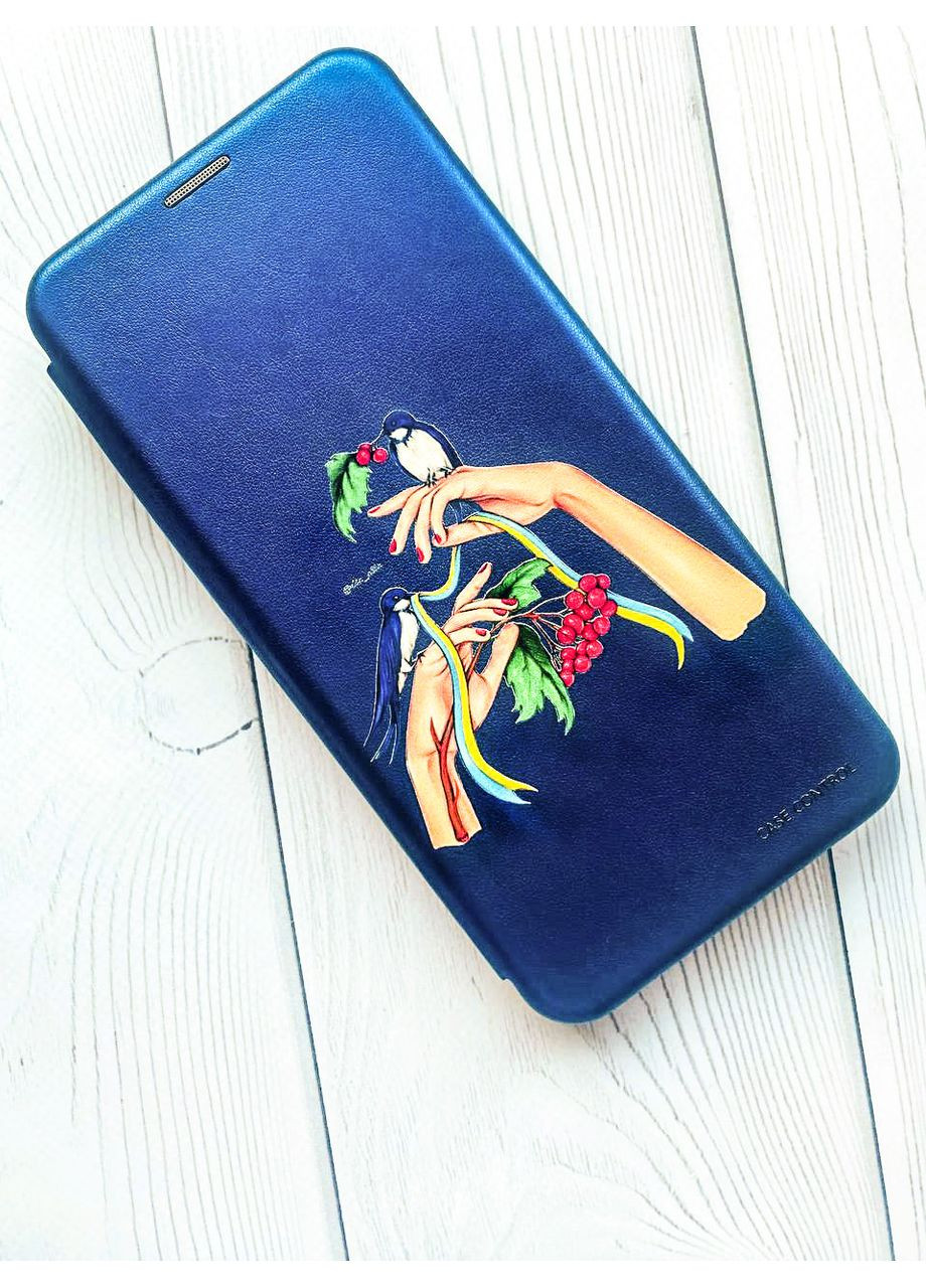 Чехол-книжка с рисунком для Xiaomi Redmi Note 13 Pro 4G Синий:: Ласточки (принт 15) Creative (360675877)