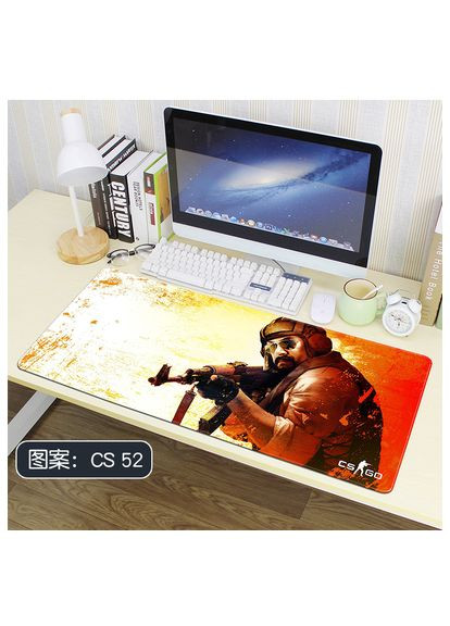 Игровая поверхность для компьютерной мыши и клавиатуры коврик на стол нескользящий 80х30 см CS 52 UKC (367958690)