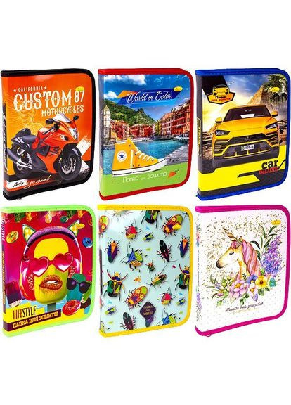 Тека для зошитів В5+ ламінована на змійці Color-it (322499404)