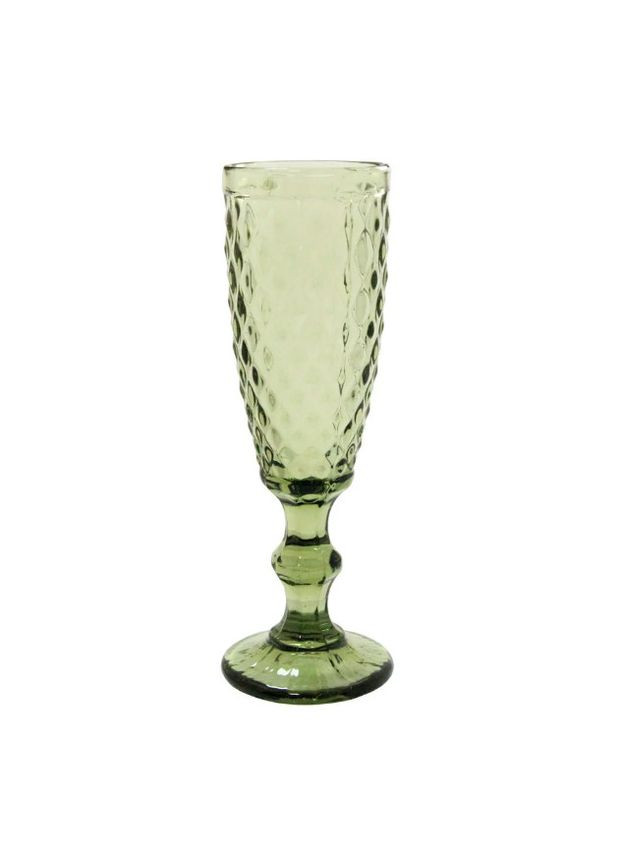 Келих для шампанського Смарагд-2 34215-12-1 150 мл зелений Olens (364108319)