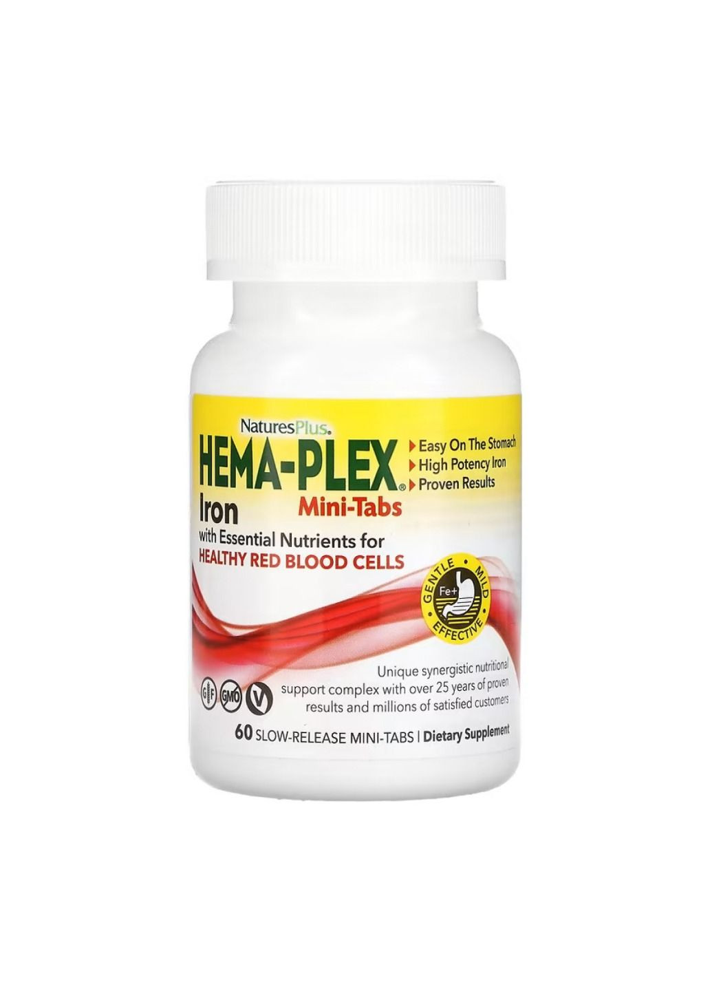Добавка Hema-Plex - 60 mini-tabs Nature's Plus (330105465)
