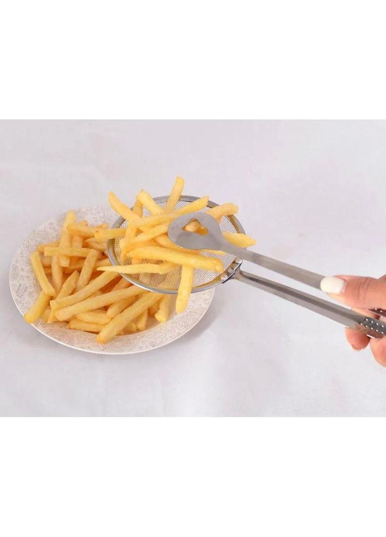 Щипці-шумівка з нержавіючої сталі 30см для смаження фритюру та виловлювання продуктів Empire (368978459)