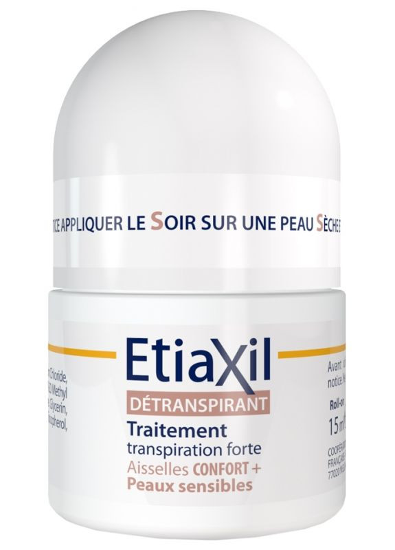 Антиперспирант для чувствительной кожи под мышками Confort+ Aisselles Peaux Sensibles Roll-On 15 мл Etiaxil (323230463)