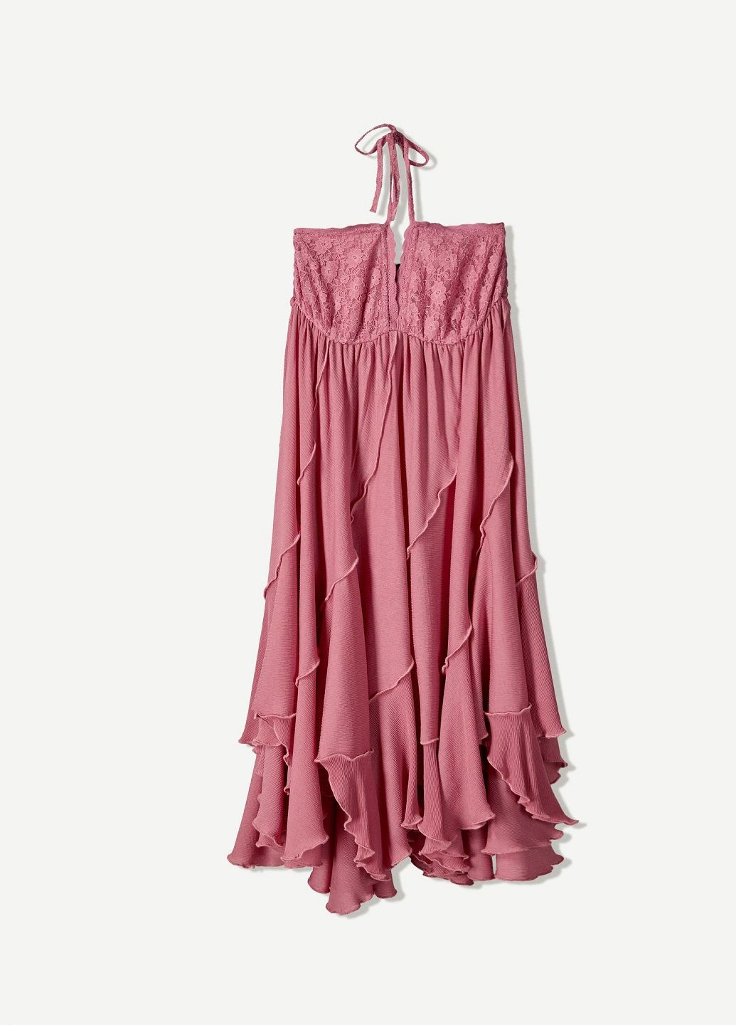 Рожева повсякденний сукня Bershka однотонна