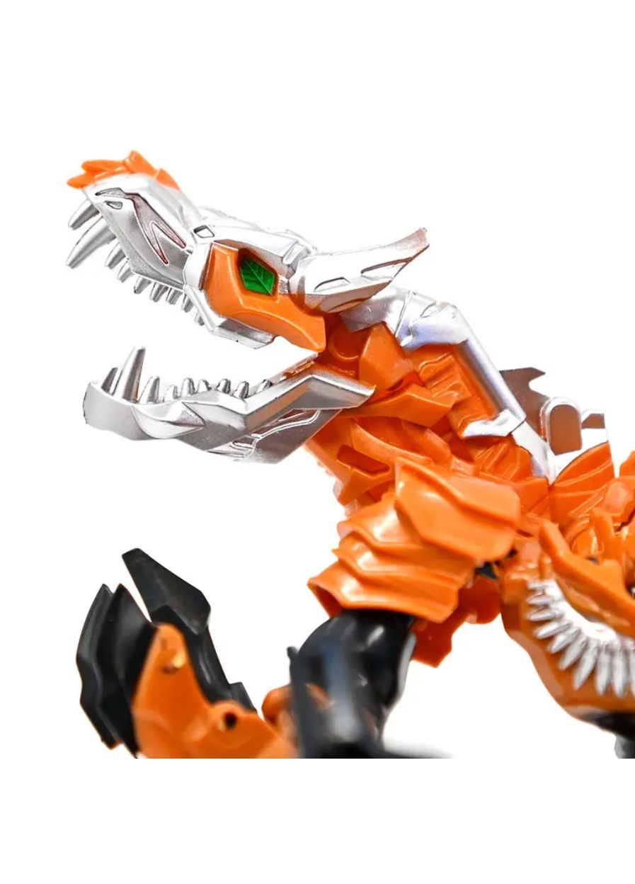 Трансформер робот-Динозавр 18-4-21 см Оранжевый (D 588-3) No Brand (322301135)