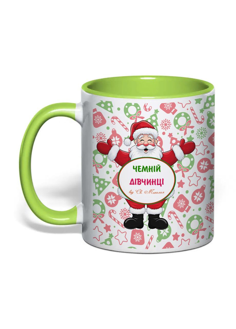 Чашка з друком "Чемній дівчинці від Святого Миколая" 330 мл ( ) (34777) No Brand (370569330)