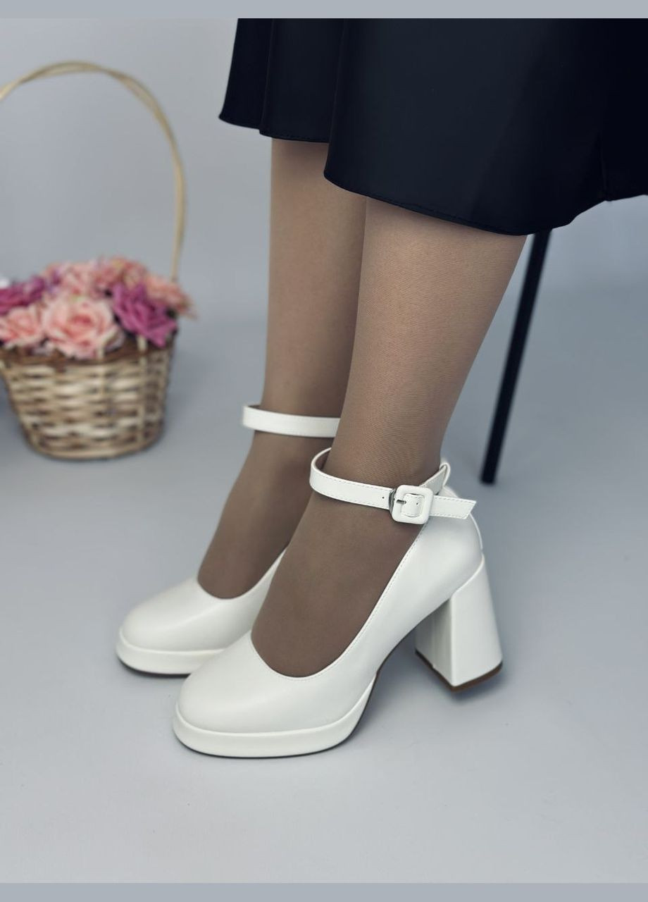 No Brand Стильные женские туфли белый з искусственная кожа, — всесезон (322983155)