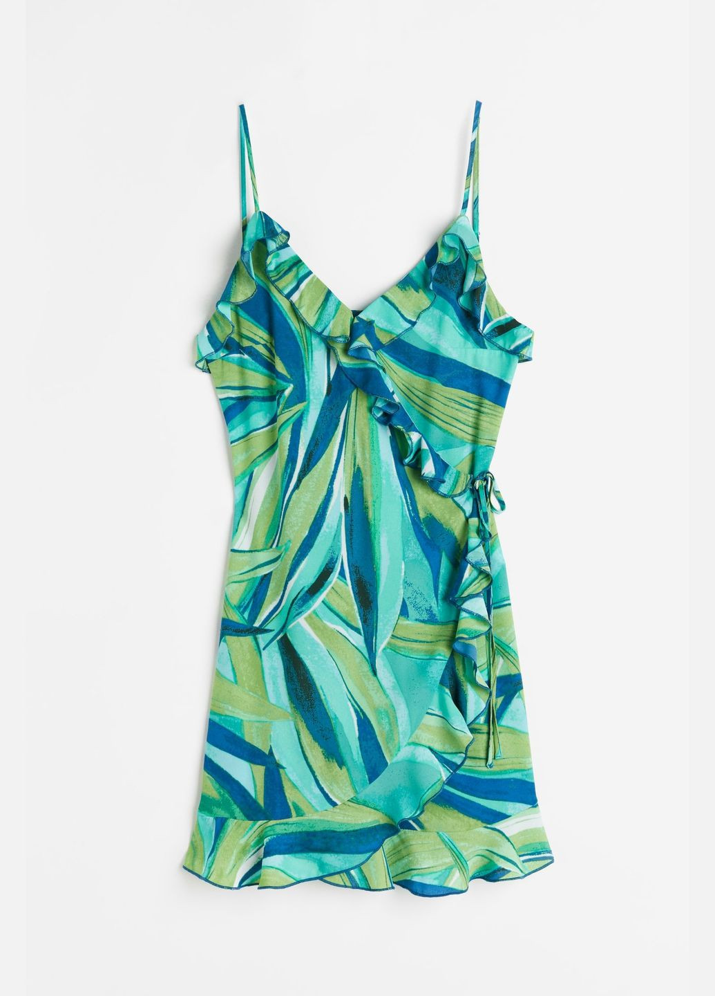 Комбинированное повседневный платье H&M с рисунком