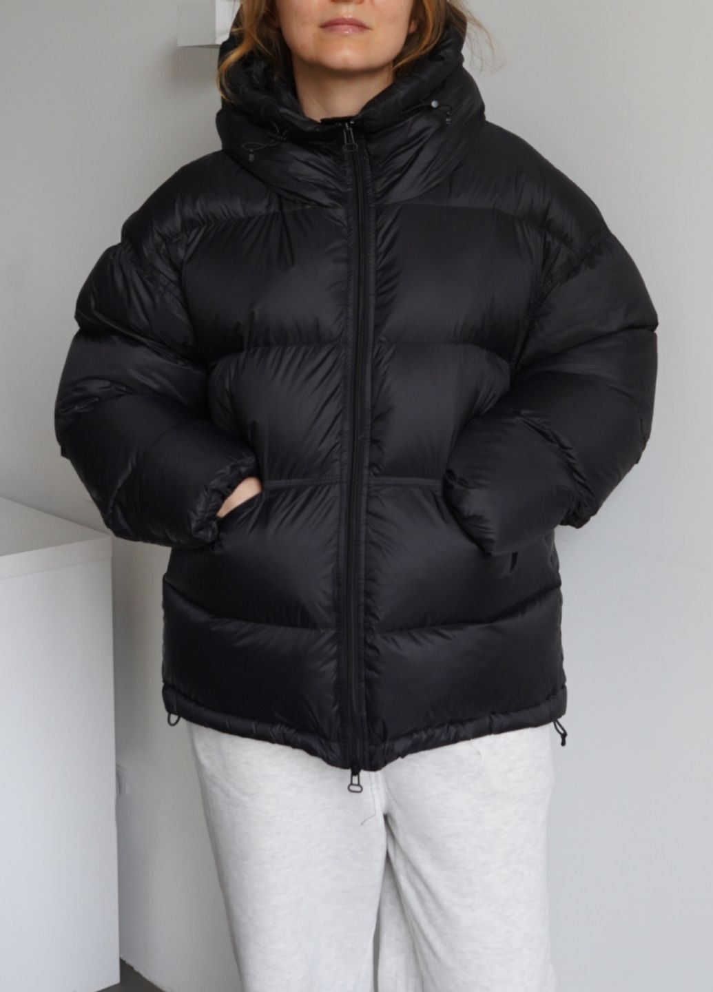 Черный Пуховик One