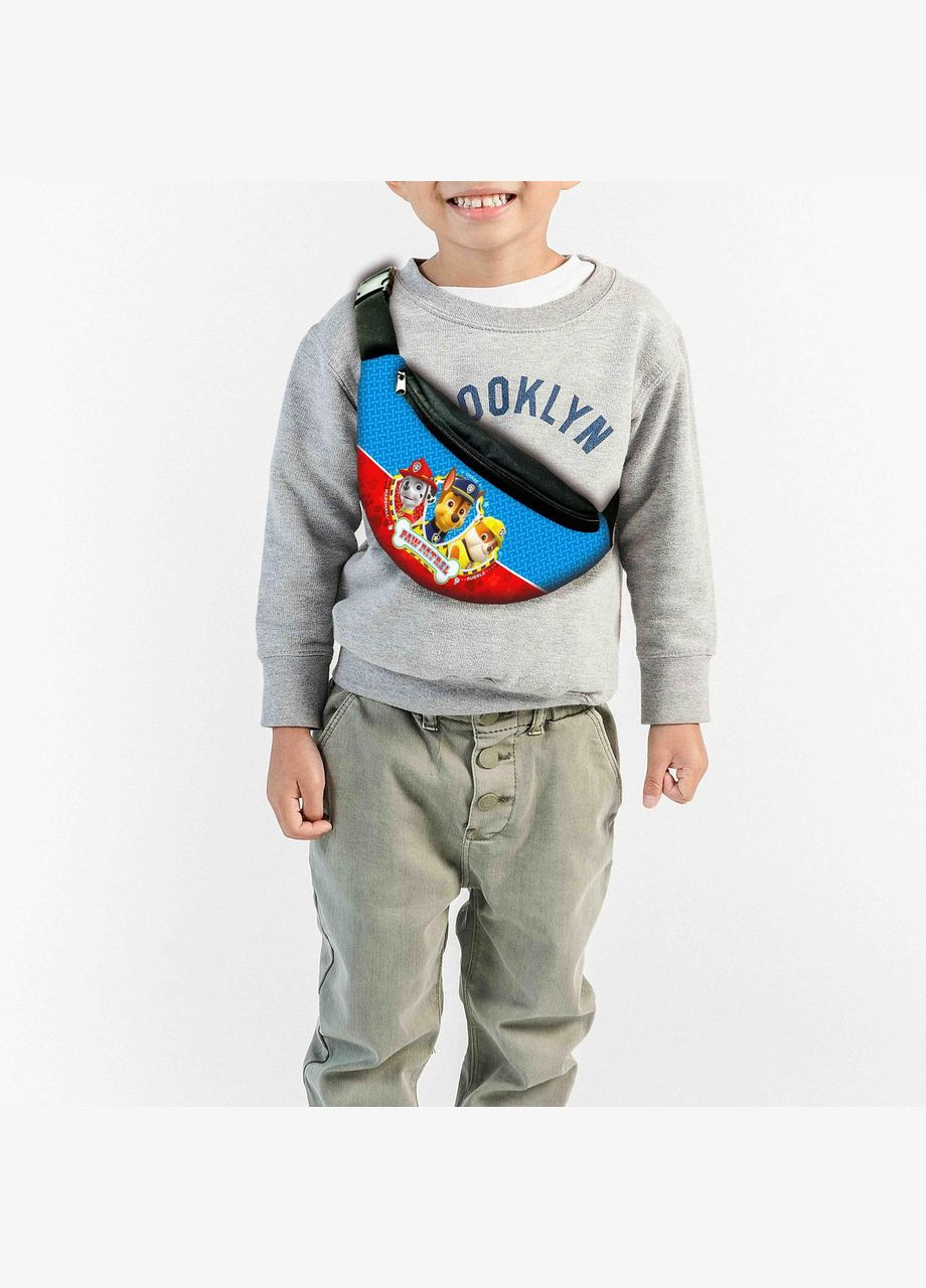 Сумка-бананка дитяча щенячий патруль "RAW PATROL" 32х15см, через плече для хлопчика No Brand (306438626)