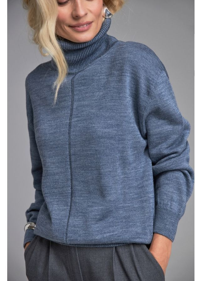 Синий свитер 2874 джинсовый Triko Bakh