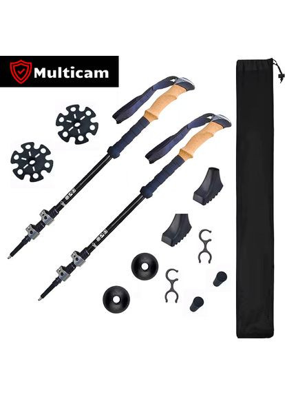 Трекинговые палки для скандинавской ходьбы DriveX туристические трекенговые палки Multicam (322578646)