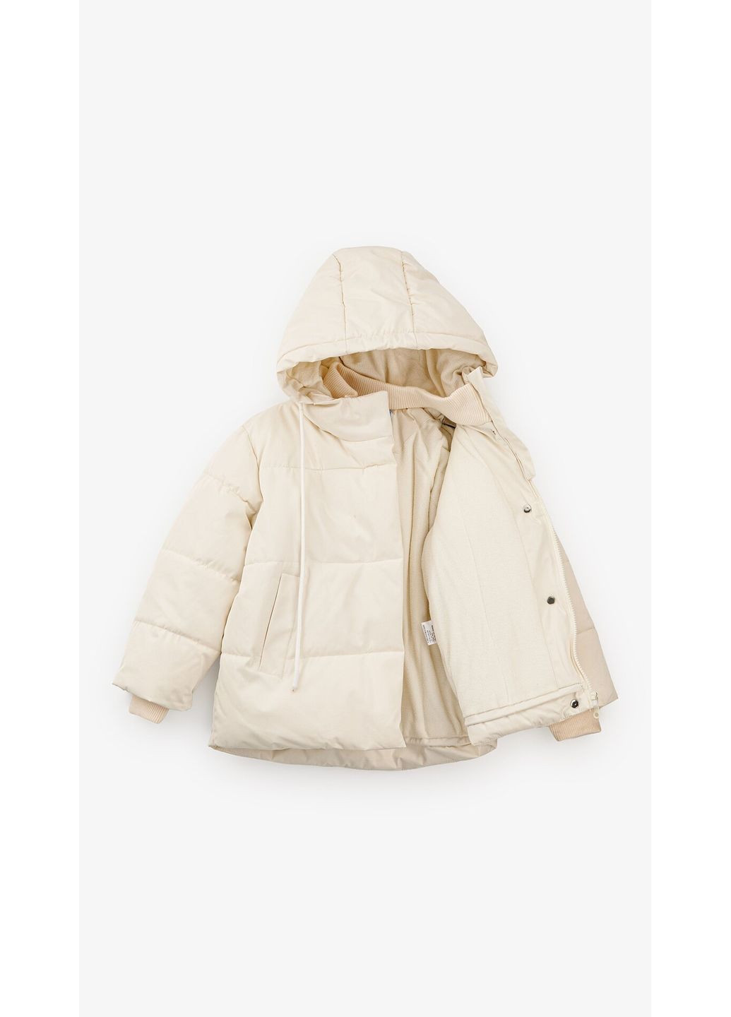 Молочна зимня куртка для дівчинки h28-041 116 см shop (2000999146343) Snowgenius