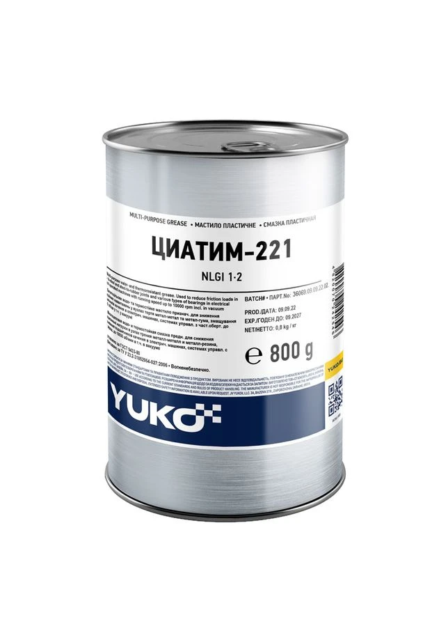Смазка ЦИАТИМ-221 0,8кг Yuko (352766731)
