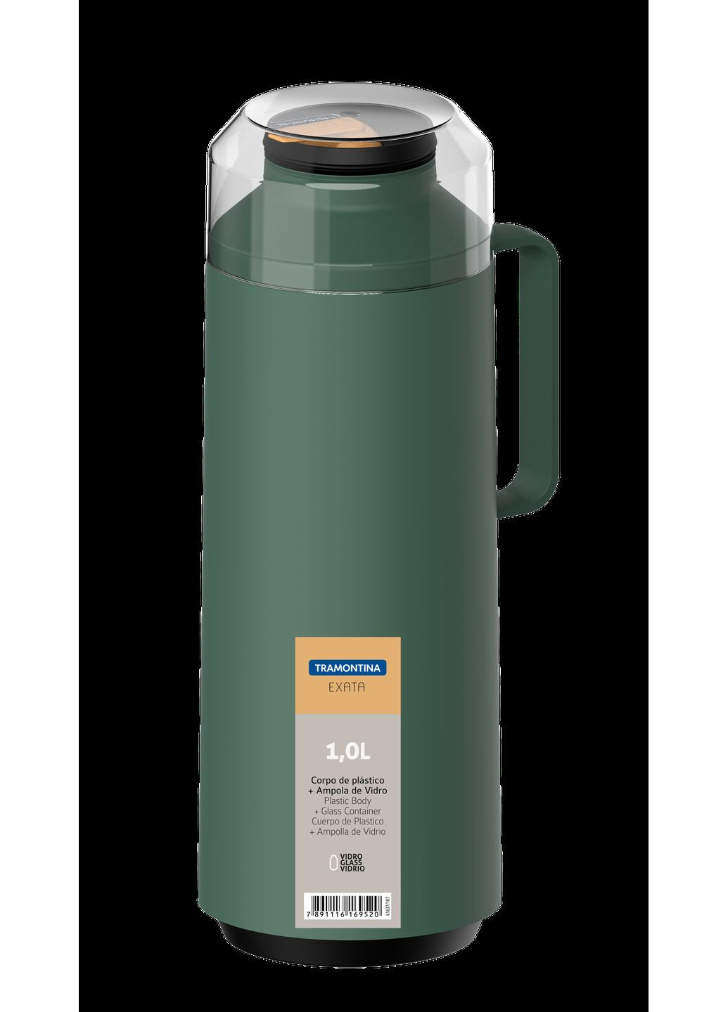 Термос Exata 1 л Зеленый (6837968) Tramontina (316390939)