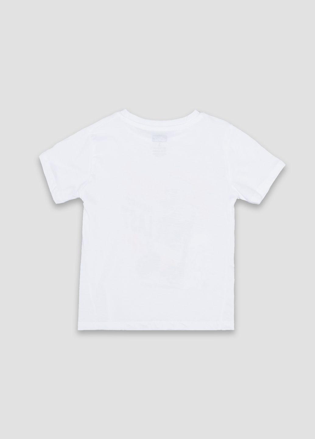 Біла літня футболка з коротким рукавом для хлопчика колір білий цб-00243914 No Brand