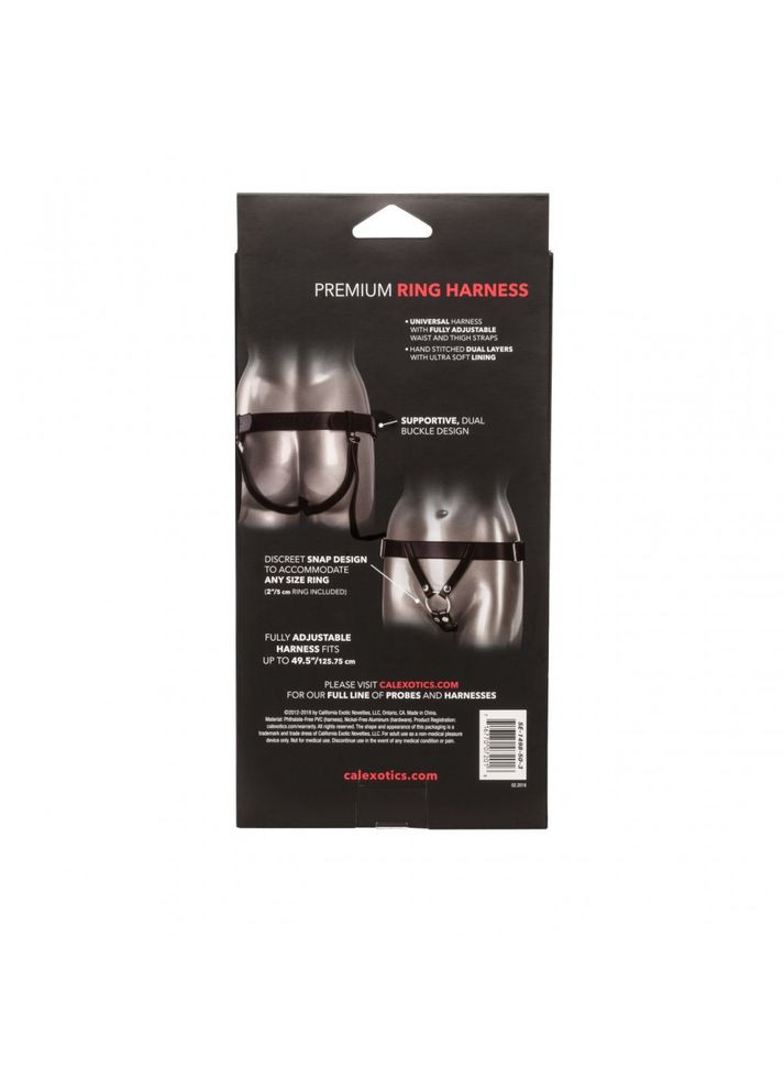 Трусики для страпону CalExotics Universal Love Rider Premium Ring Harness - Black California Exotic (297003296)