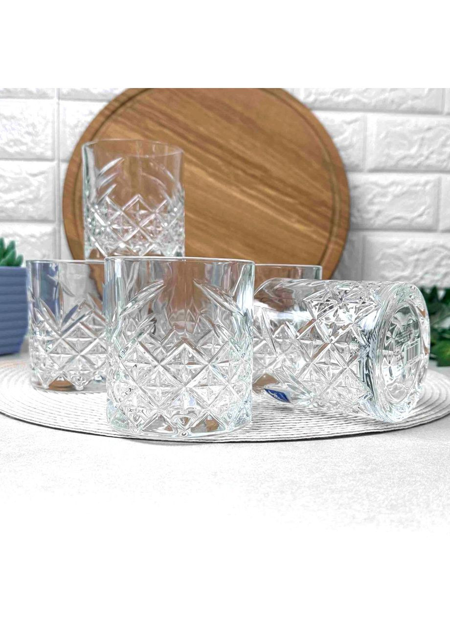 Набор широких стаканов для виски 6 шт 335 мл No Brand (366343529)