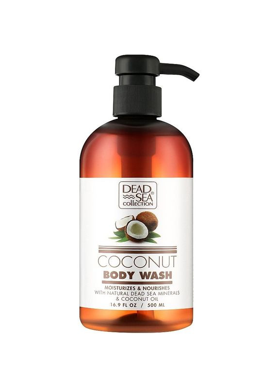 Гель для душу Coconut Body Wash з мінералами Мертвого моря та олією кокоса, 500 мл Dead Sea Collection (328395173)